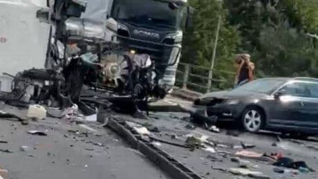 M60 crash horror as eight vehicles including four HGVs collide in 'substantial' wreckage