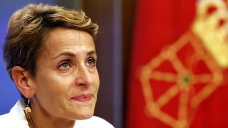 María Chivite se echa a llorar cuando le preguntan por Santos Cerdán: &quot;Es mi amigo&quot;