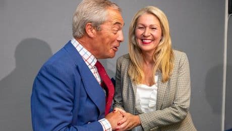 Nigel Farage unveils ex-Tory who made racist remark on WhatsApp as newest defector