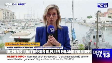 "La France est un des pays qui est à la pointe du combat contre la pollution plastique", souligne Agnès Pannier-Runacher