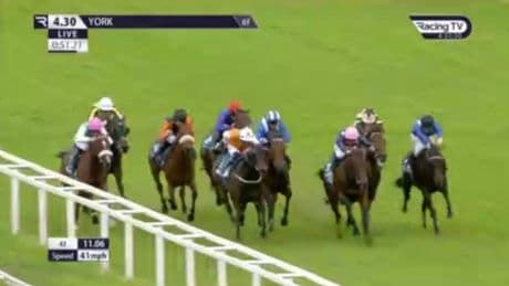 Two jockeys rushed to hospital after ‘terrible accident’ at York races