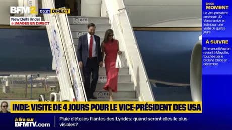 Le vice-président américain JD Vance est arrivé en Inde pour une visite officielle de quatre jours