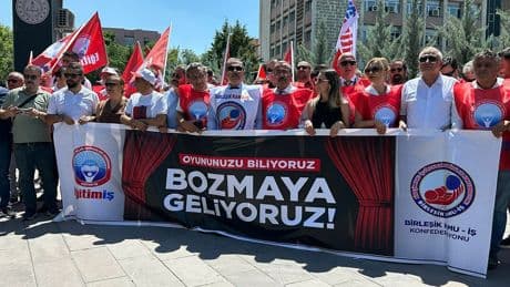 Birleşik Kamu İş ve Eğitim-İş'ten 'toplu sözleşme' eylemi: Bu maaşla ayın ilk haftasını çıkarabilmek bile mucize