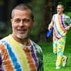 Brad Pitt, 61, debuts bizarre tie dye look in latest midlife crisis makeover