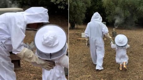 Meghan Markle gives rare glimpse of Lilibet while wearing beekeeping suits