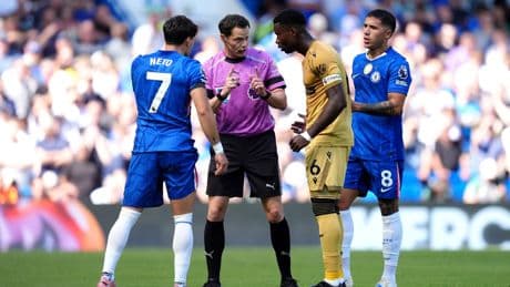 Why was Eberechi Eze’s thumping free-kick disallowed against Chelsea?