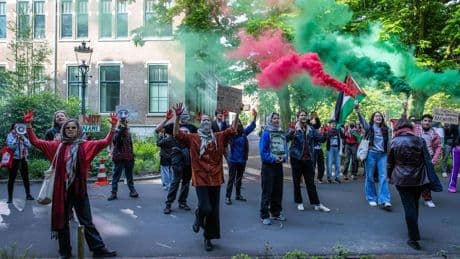 Minstens een pro-Palestijnse demonstrant gearresteerd bij viering 50-jarig bestaan CIDI