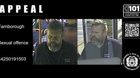 Man ‘showed his bum and made sex gestures’ to teen schoolgirl while on bus in town centre – as cops issue CCTV
