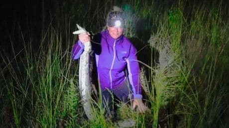 Florida: Schlangen-Jägerin fängt gefährliche Pythons mit bloßen Händen