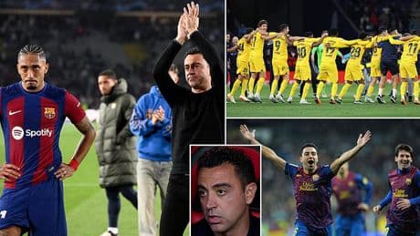Xavi admits he would 'love to work in the Premier League' as Barcelona legend hits out at unfair treament of managers in Spain - days after Raphinha launched scathing criticism of former boss