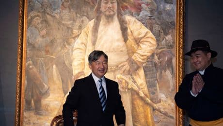 Japanese Emperor Naruhito meets Mongolian president to boost ties