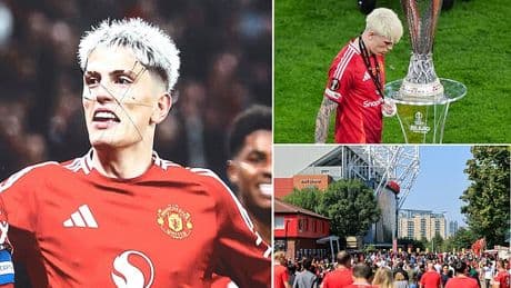 Man United fans make feelings clear on Alejandro Garnancho's future - as wantaway star's poster is DEFACED by supporters amid Chelsea interest