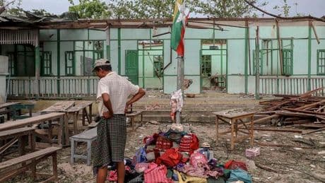 Bürgerkrieg in Myanmar: Sie konnten ihre Kinder nur an den Schulranzen identifizieren