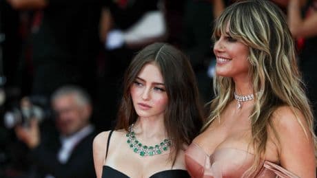 Heidi Klum und Tochter Leni im transparenten Partnerlook