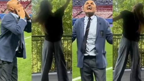Spalletti esonerato: Ilary Blasi balla sulle note di &quot;Piccolo uomo&quot;