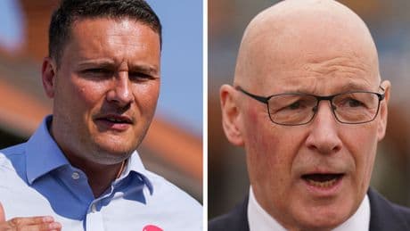 John Swinney branded 'analogue politician' by Wes Streeting in NHS app row