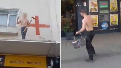 Man, 33, arrested after painting England flags and ‘shouting racist abuse’ at mother in Basildon