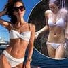 The white bikini that made Myleene Klass worth £13M: Star recreates THAT I'm A Celeb moment in sizzling holiday snaps nearly two decades after the racy scenes gave her a 'second shot at fame'