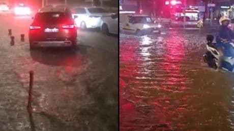 Samsun'da sağanak yağış sele dönüştü! Valilikten uyarı geldi