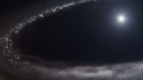 Hallada agua helada en un sistema estelar joven por primera vez