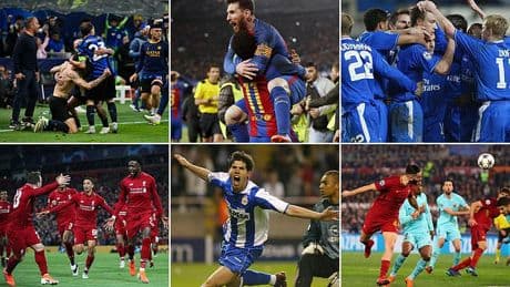 Greatest ever Champions League ties: Liverpool's 2019 comeback, AC Milan downed by Spanish underdogs - and where does Inter Milan's 13-goal thriller against Barcelona rank?