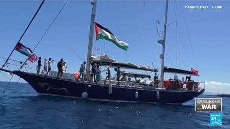 Activist Gaza aid boat slams Israel 'threat'