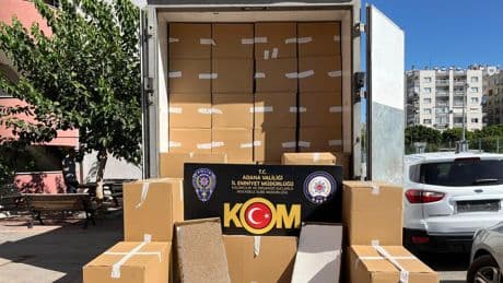 Adana'da 17 milyon TL değerinde kaçak sigara ele geçirildi