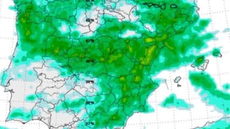Las lluvias y tormentas localmente fuertes con posible granizo ponen en alerta este jueves a 18 provincias españolas