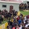 100 football hooligans attack each other before 'friendly' on Canary Islands, as Spanish police rush in to stop thugs causing chaos