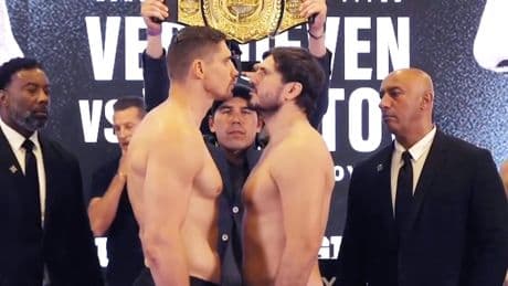 Staredown: Rico Verhoeven met kleinere Rus Artem Vakhitov