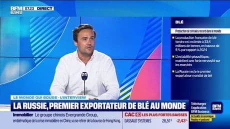 Agriculture: "Le blé est une arme géopolitique majeure", assure Arthur Portier, consultant chez Argus Media