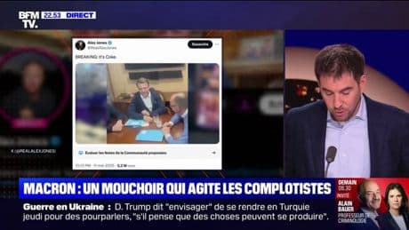 L'ŒIL DE RAPHAËL - Macron: un mouchoir qui agite les complotistes