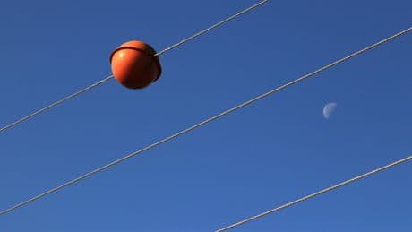 Poca gente sabe para qué sirven las bolas rojas de los cables de alta tensión: son una sencilla forma de salvar vidas