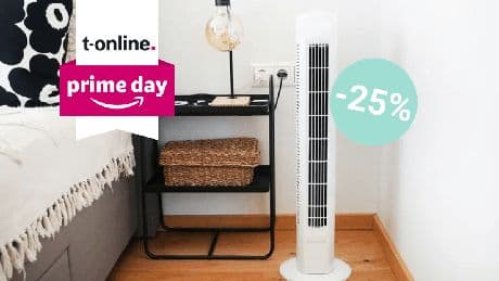 Gewappnet für Hitzewelle: Mit diesem Turmventilator zum Prime-Day-Preis