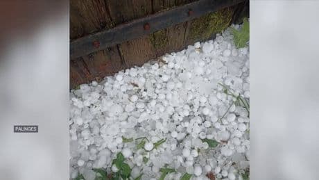 Grosses grêles, pluies... Les images des violents orages qui ont frappé la Saône-et-Loire