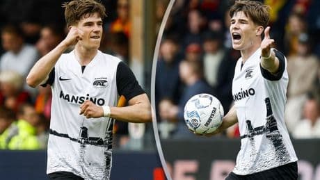 Uitgerekend Wouter Goes scoort voor AZ én krijgt rood tegen Go Ahead in Deventer