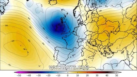 Llega el brusco final del verano en España: el aire polar trae tormentas y 80 l/m2 de lluvia en estas zonas según Aemet