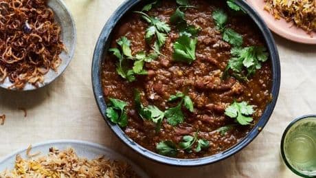 Rajma mit Röstzwiebeln : Hey Kids, es gibt Kidneybohnen!