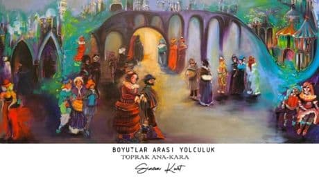 Boyutlar Arası Yolculuk: Sinem Kurt’un “Toprak Ana-Kara” Sergisi Fişekhane’de
