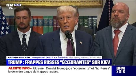 Donald Trump juge "écœurante" la dernière vague de frappes russes en Ukraine