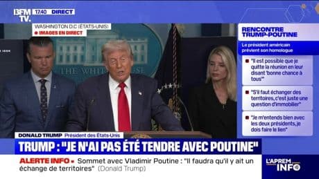 Guerre en Ukraine: "Je n'ai pas été tendre avec Vladimir Poutine", souligne Donald Trump