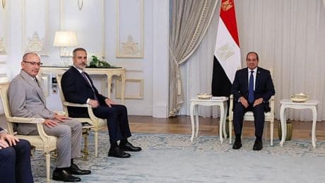 Bakan Fidan Mısır Cumhurbaşkanı Sisi ile görüştü