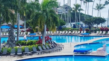 I stayed at a resort with one of the largest pools in Hawaii. Its other amenities were so good that I barely swam in it.