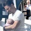 Michelle Keegan and Mark Wright proudly show off their baby daughter Palma as they take her to set of Brassic for the first time