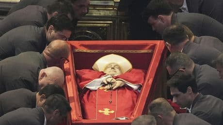 Catholic faithful pay their final respects to Pope Francis in St. Peter's Basilica