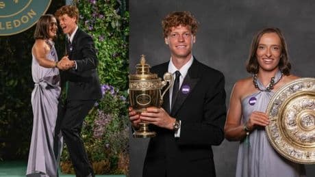 Sinner, il ballo (impacciato) con Iga Swi?tek alla cena di gala a Wimbledon. E Jannik si scusa: «Sono scarsissimo in pista»