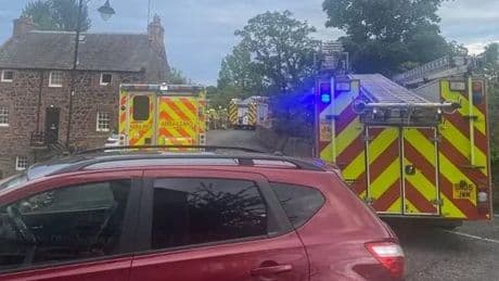 Child rushed to hospital after dramatic rescue on Scots riverbank