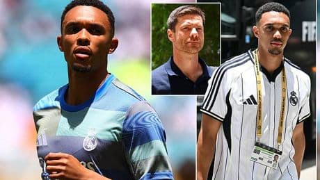 Trent Alexander-Arnold STARTS for Real Madrid as England defender makes long-awaited debut for Spanish giants in Club World Cup clash after leaving Liverpool