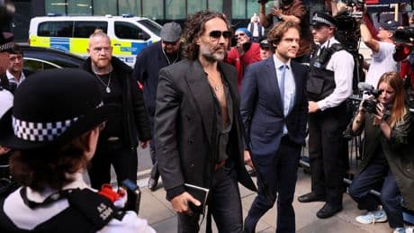 Russell Brand pleads not guilty to rape and sexual assault charges