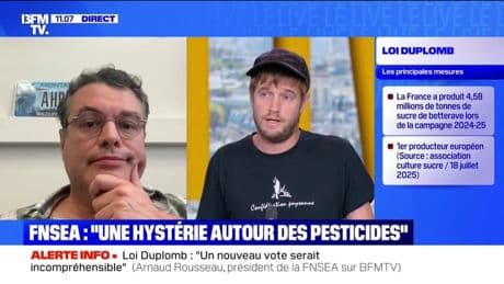 Loi Duplomb: Thomas Gibert affirme que "le monde agricole est prêt à faire une transition agricole"